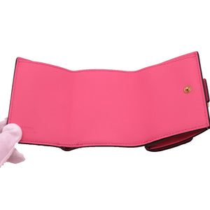 新品同様 フェンディ バゲット マイクロ 8M0395 三つ折り財布 レザー ピンク ゴールド 2304【中古】FENDI