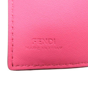 新品同様 フェンディ バゲット マイクロ 8M0395 三つ折り財布 レザー ピンク ゴールド 2304【中古】FENDI