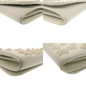 美品 ジミーチュウ 2つ折り長財布 ホワイト 白色 長財布 2313【中古】JIMMY CHOO