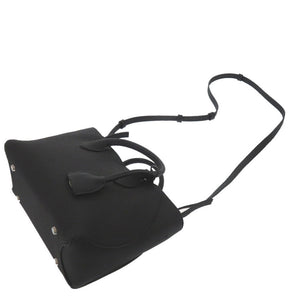 未使用 ボナベンチュラ ミア22 MIA22 レザー ブラック シルバー ショルダーバッグ 黒 2372【中古】BONAVENTURA