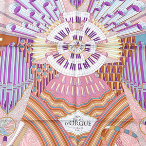 新品同様 エルメス カレ90 POINT D'ORGUE フェルマータ シルク マルチカラー スカーフ 2429【中古】HERMES