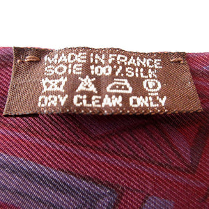 美品 エルメス ツイリー ブリッド ドゥ ガラ スカーフ シルク オーベルジーヌ/リドゥヴァン 2432【中古】HERMES