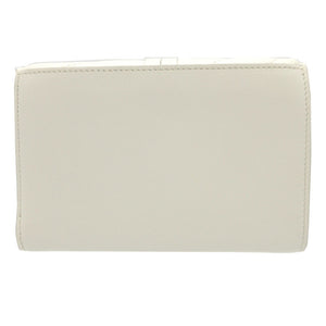 未使用 クロエ アルファベット CHC18AP943 レザー アイボリー 白 3つ折り財布 財布 2452【中古】Chloe