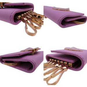 新品同様 サルヴァトーレフェラガモ キーケース 22D162 RHODODENDRON 1R-22D162 キーケース レザー ピンク 2454【中古】Salvatore Ferragamo