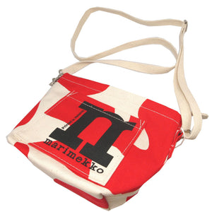 未使用 マリメッコ モノ ミニ クロスボディ キャンバス アイボリー ショルダーバッグ 2456【中古】marimekko