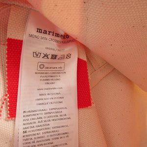 未使用 マリメッコ モノ ミニ クロスボディ キャンバス アイボリー ショルダーバッグ 2456【中古】marimekko
