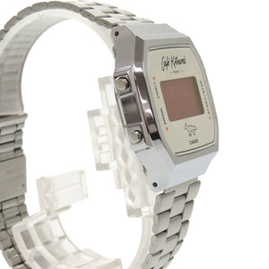 未使用 メゾンキツネ カシオ×カフェ キツネ CKU06802-P850-U A168WECK-7A SS シルバー クオーツ 腕時計 2459【中古】MAISON KITSUNE