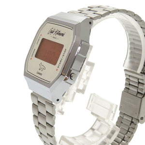 未使用 メゾンキツネ カシオ×カフェ キツネ CKU06802-P850-U A168WECK-7A SS シルバー クオーツ 腕時計 2459【中古】MAISON KITSUNE