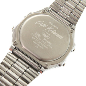 未使用 メゾンキツネ カシオ×カフェ キツネ CKU06802-P850-U A168WECK-7A SS シルバー クオーツ 腕時計 2459【中古】MAISON KITSUNE