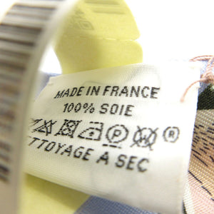 未使用 エルメス ツイリー ストーリー STORY スカーフ シルク ブルーペール/ローズ/ヴェール 2502【中古】HERMES