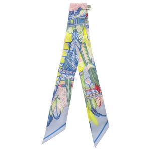 未使用品 エルメス ツイリー ダンスパシフィック シルク ブルーシエル ヴェール ローズペール スカーフ 2503【中古】HERMES