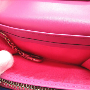 新品同様 ポールスミス レザー ピンク コンパクトウォレット 2つ折り財布 財布 2508【中古】Poul Smith