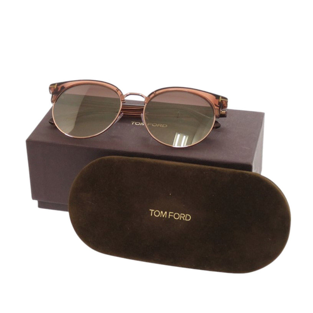 美品 トムフォード FT0545-K-45G-56 プラスチック/メタル ピンクブラウン サングラス 2514【中古】TOM FORD