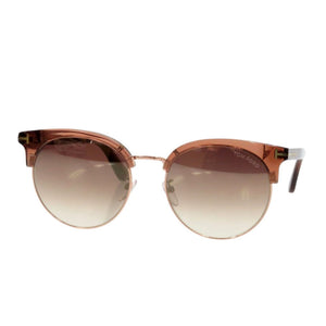 美品 トムフォード FT0545-K-45G-56 プラスチック/メタル ピンクブラウン サングラス 2514【中古】TOM FORD