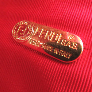 フェンディ クロコ ストローバッグ カゴバッグ ストロー ピンク 2524【中古】FENDI