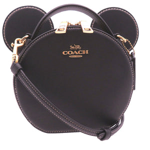 未使用 コーチ 2way イアバッグ ディズニー CM194 ショルダーバッグ レザー ブラック 0217【中古】COACH