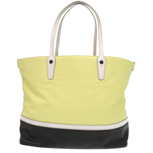 美品 バリー レザー イエロー ブラック ホワイト 黄 黒 白 トートバッグ 0050【中古】BALLY