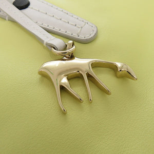 美品 バリー レザー イエロー ブラック ホワイト 黄 黒 白 トートバッグ 0050【中古】BALLY