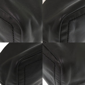 美品 バリー レザー イエロー ブラック ホワイト 黄 黒 白 トートバッグ 0050【中古】BALLY