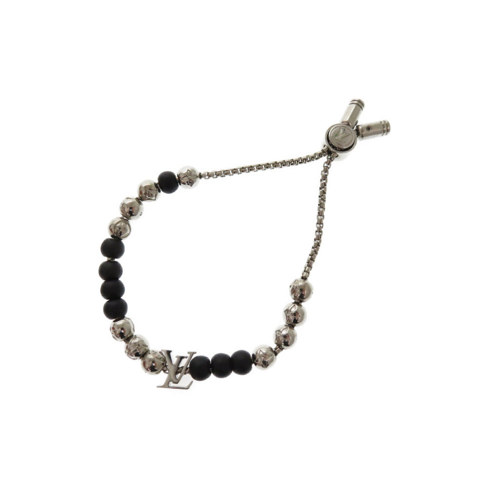 美品 ルイ・ヴィトン ビーズブレスレット モノグラム メタル/ビーズ シルバー ブレスレット M00512 LV 0060【中古】LOUIS VUITTON