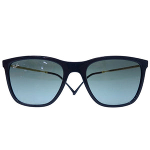 新品同様 レイバン スクエア サングラス フルリム RB4344 6535 3M プラスチック メタル ブルー 0093【中古】Ray-Ban