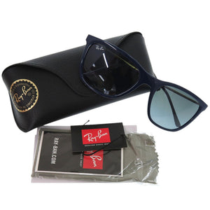 新品同様 レイバン スクエア サングラス フルリム RB4344 6535 3M プラスチック メタル ブルー 0093【中古】Ray-Ban