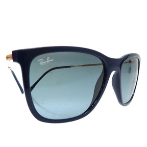 新品同様 レイバン スクエア サングラス フルリム RB4344 6535 3M プラスチック メタル ブルー 0093【中古】Ray-Ban