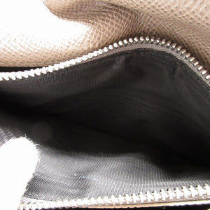 新品同様 ブルガリ 30399 レザー グレー 2つ折り長財布 財布 メンズ 0096【中古】BVLGARI