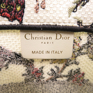 美品 ディオール ブックトート ミディアム M1265ZRZB キャンバス マルチカラー トートバッグ 0135【中古】Dior