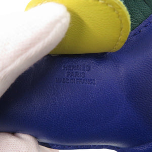 美品 エルメス ロデオMM アニョーミロ ブルーエレクトリック マラカイト ライム バッグチャーム 青 0157【中古】HERMES