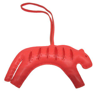 美品 エルメス ルールー タイガー 虎 トラ アニューミロ ローズメキシコ ローズインディアン バッグチャーム キーホルダー 0159【中古】HERMES