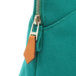 新品同様 エルメス ボリードポーチ 25 MM ポーチ コットン グリーン バッグ 緑 0199 【中古】 HERMES