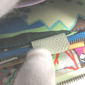 新品同様 エルメス アザップ コンパクト シルクイン B刻印(2023年製) ヴォーエプソン シルク ヴェールフィズ コインケース 財布 0201【中古】HERMES