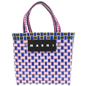 マルニ マーケット ポリプロピレン ブルー 0359 バスケットバッグ ハンドバッグ【中古】MARNI