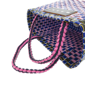 マルニ マーケット ポリプロピレン ブルー 0359 バスケットバッグ ハンドバッグ【中古】MARNI