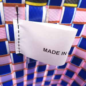 マルニ マーケット ポリプロピレン ブルー 0359 バスケットバッグ ハンドバッグ【中古】MARNI