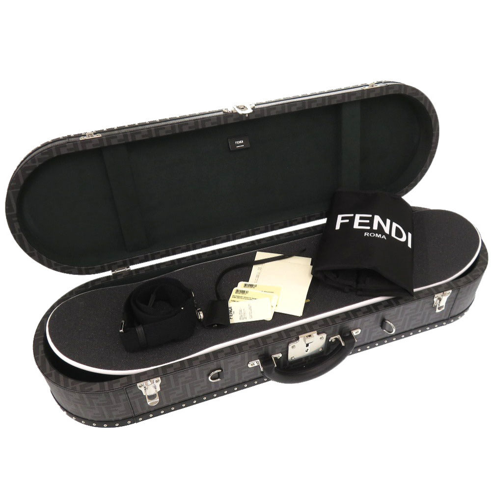 未使用 フェンディ スケートボードキャリー ブラック 7AS081 / 7AS082 ズッカ FF ロゴ トランク スケートボード スケボー 黒 0375 【中古】 FENDI メンズ