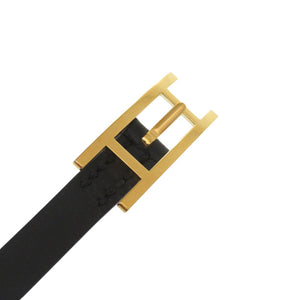 美品 エルメス ビーアピ ドゥブルトゥール ヴォースイフト ノワール フォーヴ ゴールド金具 ブレスレット 0408【中古】HERMES