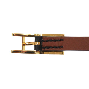 美品 エルメス ビーアピ ドゥブルトゥール ヴォースイフト ノワール フォーヴ ゴールド金具 ブレスレット 0408【中古】HERMES