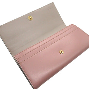 新品同様 フェンディ バイザウェイ 8M0251 レザー ピンク 2つ折り長財布 財布 0413【中古】FENDI