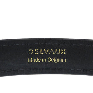 デルボー ショート チェーン A3697070 レザー ブラック 0459 黒 ショルダーストラップ【中古】DELVAUX