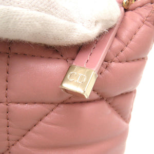 新品同様 ディオール スモール ノマドポーチ アクセサリーポーチ SO MA 0262  レザー ピンク 0490【中古】Dior