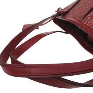 モラビト オートグラフ PM トートバック MORABITO BAG PVC レザー レッド 0497【中古】MORABITO