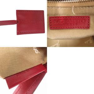 モラビト オートグラフ PM トートバック MORABITO BAG PVC レザー レッド 0497【中古】MORABITO