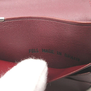 新品同様 カルティエ マスト L3001363 レザー ブラック 黒 ボルドー 紫 2つ折り長財布 財布 0528【中古】Cartier