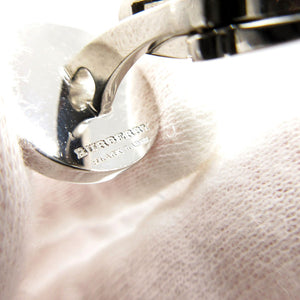 美品 バーバリーブラックレーベル カフリンクス ストライプ サークル カフス メタル ベージュ/ブラック/レッド 0531【中古】BURBERRY BLACK LABEL