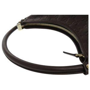 新品同様 グッチ シマ アビー ワンショルダーバッグ ダークブラウン 130738 ショルダーバッグ カーフ 0555【中古】GUCCI