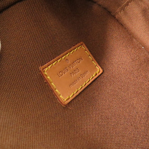 美品 ルイ ヴィトン ポシェット ガンジュ モノグラム M51870 ブラウン ボディバッグ LV 0574【中古】LOUIS VUITTON