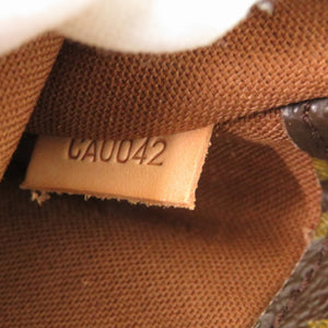 美品 ルイ ヴィトン ポシェット ガンジュ モノグラム M51870 ブラウン ボディバッグ LV 0574【中古】LOUIS VUITTON