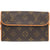 美品 ルイ ヴィトン ポシェット フロランティーヌ ストラップサイズXS モノグラム M51855 ウエストバッグ LV 0613【中古】LOUIS VUITTON